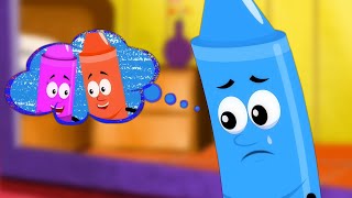 Crayons Nursery Rhymes Émotions Chanson  Plus Vidéo Éducative Pour Les Enfants [upl. by Ativahs957]