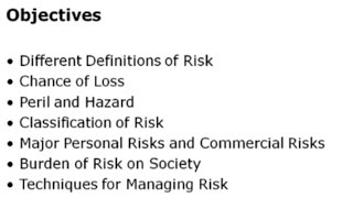 Insurance amp Risk Management  FNC710 Lecture 02 [upl. by Elak493]