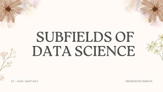 subfields of data science Fundamental of data science [upl. by Fortune]