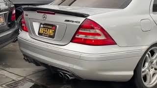 Mercedes C55 amg w203  Insane Exhaust sound pops [upl. by Whorton772]