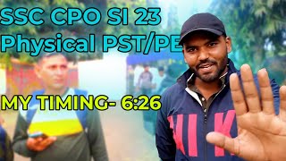 SSC CPO SI 23 Physical Vlog  626 Timing [upl. by Jeanie]