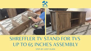 Walker Edison 58quot Modern Farmhouse Grooved 2 Door TV Stand Assembly Buren Wind Gap Franklin [upl. by Haines159]