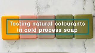 Seeking the natural colourant unicorns Green and Purple in cold process soap [upl. by Acceber]