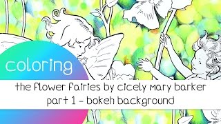 Coloring Book Journey  027 The Flower Fairies by Cicely Mary Barker  Part 1 [upl. by Akined]