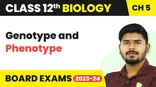 Genotype and Phenotype  Principles of Inheritance and Variation  Class 12 Biology 202223 [upl. by Yblek240]