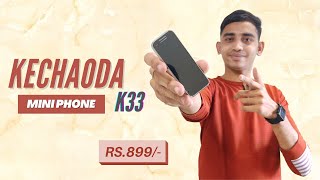 Kechaoda K33 Mobile 🔥 Unboxing amp Review  Mini Phone  Card Phone  GJ Tech [upl. by Junno]