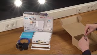 Unboxing en installatie van Sitecom WLR6100 WiFi Router X6 N900  NEDERLANDS [upl. by Helaine]