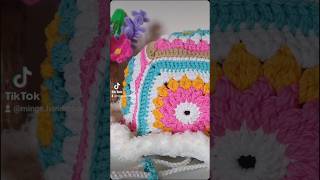 Making Bucket Hats🧶 diy yarn buckethat handmade yarnflower grannysquare crochetworld crochet [upl. by Rie]