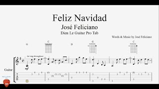 José Feliciano  Feliz Navidad  Guitar Tabs [upl. by Sower]