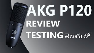 AKG P120 Condenser Mic Sound Testing and Review Video  AKG HighPerformance Recording Microphone [upl. by Airamesor]