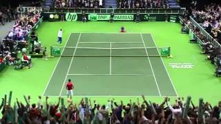 Davis Cup Radek Štěpánek  Nicolas Almagroposlední míček [upl. by Tilney]