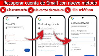 Cómo recuperar una cuenta de Gmail sin número de teléfono ni correo electrónico de recuperación [upl. by Millie]