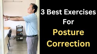 3 Best Exercises For Posture Correction Neck Upper Back amp Lower Back Exercise [upl. by Acila]