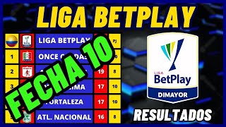 TABLA DE POSICIONES LIGA BETPLAY 2024 FECHA 10  RESULTADOS DE LA LIGA COLOMBIANA [upl. by Nymzaj]