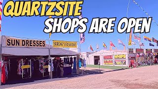 Quartzsite Shops Are Opening Up  Seasonal Vendors [upl. by Eirrak]