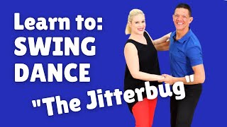 Easy Swing Dance Steps for Beginners  The Jitterbug [upl. by Pompei]