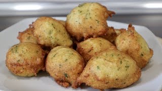 BUÑUELOS DE BACALAO ESPONJOSOS Y MUY SABROSOS [upl. by Shieh]