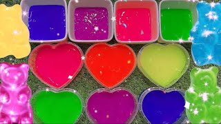 Satisfying with Unboxing and Playing Rainbow Slime Play Set  Glossy Slime Oddly Satisfying  ASMR [upl. by Karlyn]