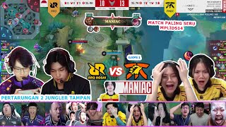 REAKSI KAYES LIAT RRQ VS ONIC GAME 1 MPL ID S14 REACTION STREAMER FNATIC ONIC vs RRQ HOSHI MPLIDS14 [upl. by Inalaehak]