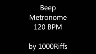 Beep Metronome 120 BPM  Beats Per Minute [upl. by Candide74]