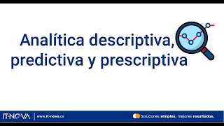 Analítica descriptiva predictiva y prescriptiva [upl. by Yaya]