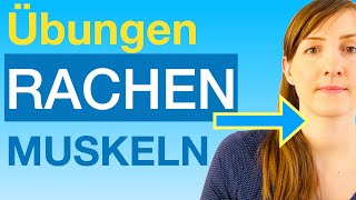 5 Übungen für RACHENMUSKULATUR Kehlkopfhebung SpeiseröhrenÖffnung bei SCHLUCKSTÖRUNG  Dysphagie [upl. by Barden902]