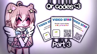 Video star qr codes⌇ ° ꒰ COMPLETELY FREE꒱ ° ⌇ [upl. by Led]