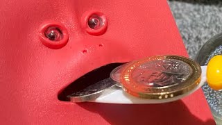 THE FUNTASTIC AMAZING FACE BANK CREEPY EATING COIN ASMR 💥💥💥💥💥💥💥💥💥💥 [upl. by Ilyssa]