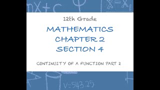 Continuity of a Function Part 2 [upl. by Disini]