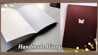 HOW TO MAKE NOTEBOOK  DIY DIARY  Handmade Journal  Easy Book binding at home [upl. by Goldfarb471]