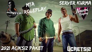 Mta Ücretsiz Roleplay Server Kurma  2021  Roleplay Paketi  Adminlik Verme  Herkes Yapabilir [upl. by Thalia927]