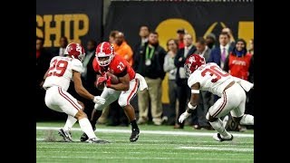 Nick Chubb Georgia RB vs Alabama  2018 National Championship [upl. by Kerad]