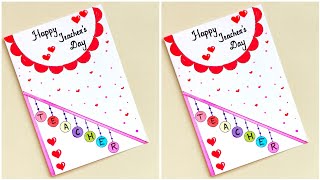 Teachers day greeting card making ideasTeachers Day CardDIY Teachers Day Card Idea [upl. by Ludwog]