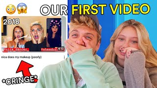 reacting to our first YouTube video w Nicolette Durazzo [upl. by Annay990]