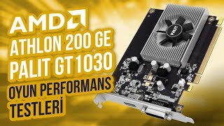 AMD Athlon 200GE GT1030 Game Benchmarks [upl. by Buine51]