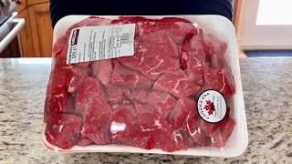 Costco Stewing Beef  Costco Meat  Costco 2024  Beef Recipe  ASMR Cooking [upl. by Aile]