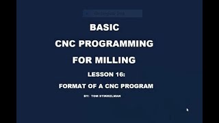 HOW TO USE GOOD PROGRAM FORMAT IN YOUR CNC MILL PROGRAM [upl. by Bernete]