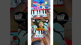 SQUID GAME Doll Song vs BABY SHARk Do Do Song  But On 199 ₹ Piano Tune shorts [upl. by Nauqit]