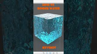 How to render water keyshot shorts [upl. by Katuscha]