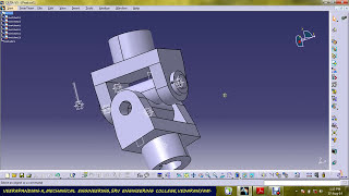 UNIVERSAL JOINT PART DESIGN amp ASSEMBLY USING CATIA V5 [upl. by Bevin844]