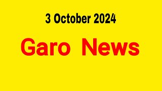 Garo News ÷ 3 October 2024  Garo AIR Shillong [upl. by Shani]