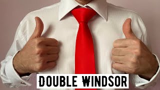 How to tie a tie  Super Easy Double Windsor [upl. by Llednor679]