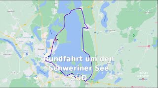 Schwerin 48 Km Fahrradtour um den Schweriner See Süd Um den Schweriner See  Südrunde [upl. by Annais]