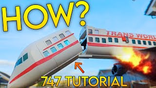 How I Made Real Plane Crashes Recreated in Lego Pt2  747 amp DC10 TUTORIAL [upl. by Admama]