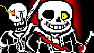 Last Breath Sans  Disbelief Papyrus  Bad Time [upl. by Kilmarx]