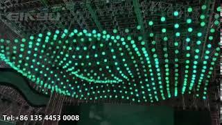 Kinetic lighting dynamic led installation art orbis fly control by MADRIX [upl. by Akiem]