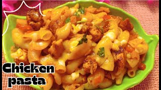 Chicken pasta recipemacaroni chicken pastaspicy pasta recipeDesi Indian flavour pasta recipe [upl. by Kciredor]