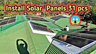 install Solar Panels 31 pcs [upl. by Repip]