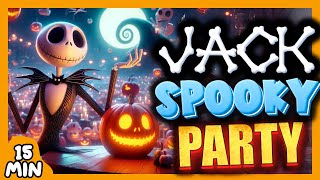 💀15Minute Halloween Party with Jack Skellington Just Dance Exercise amp Yoga🎃Brain Break for kids [upl. by Marpet]