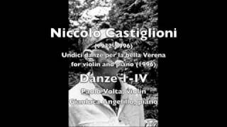 Niccolò Castiglioni  Undici danze per la bella Verena excerpt [upl. by Resor360]